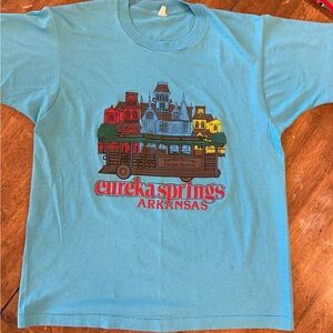 80s Screen Stars Eureka Springs Arkansas Graphic Single Stitch T-Shirt